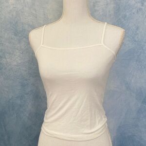 Wild Fable Minimalist White Cropped Camisole Size Small New Without Tags